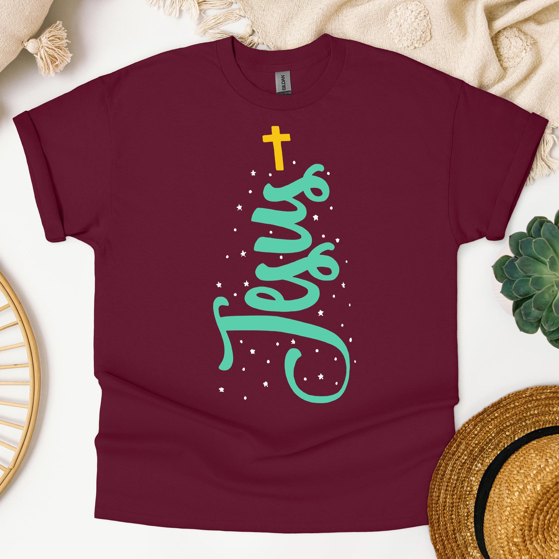Jesus Cross Christmas Tree 01
