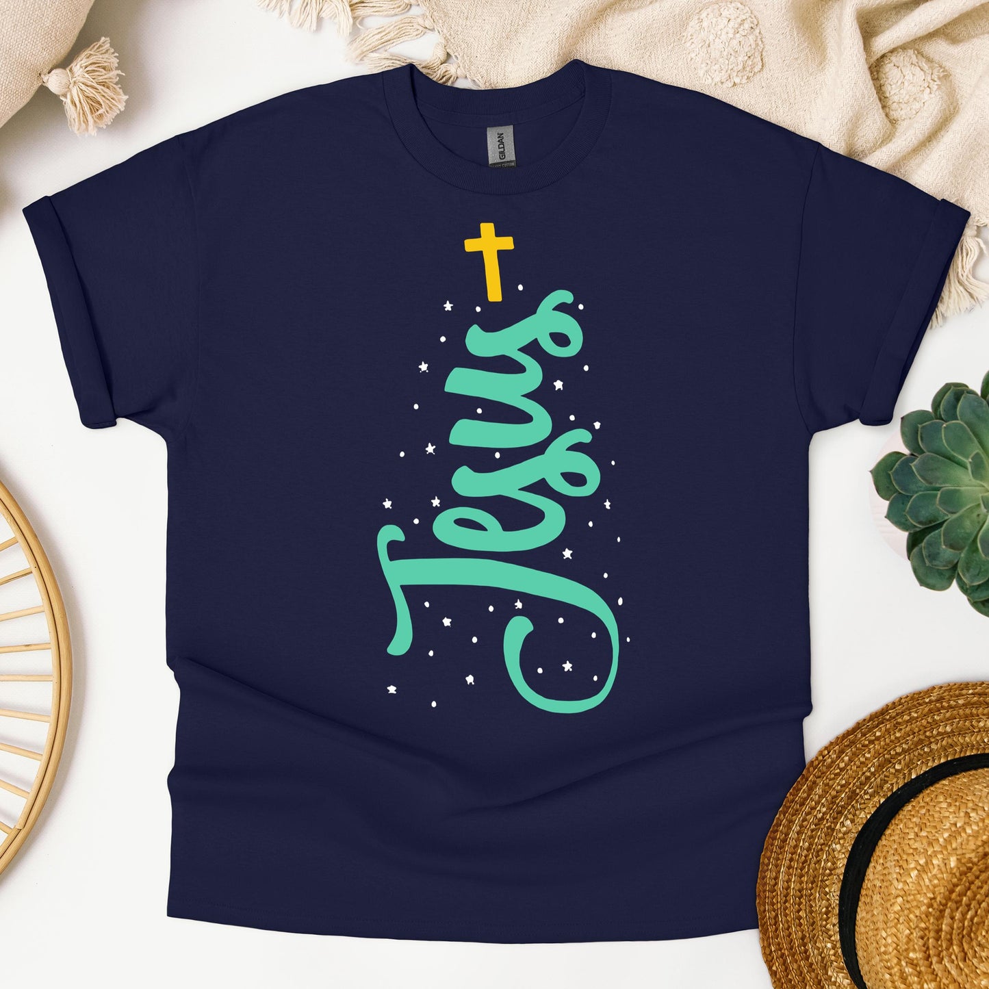 Jesus Cross Christmas Tree 01