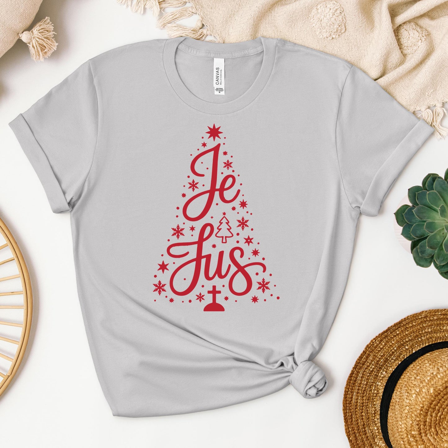 Jesus Cross Christmas Tree 02