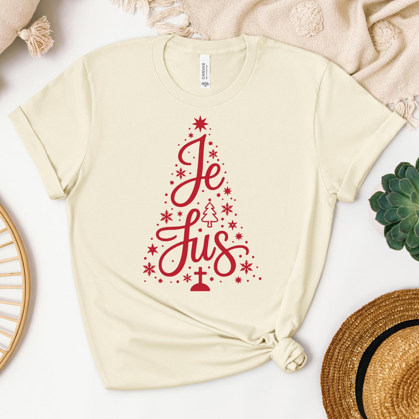 Jesus Cross Christmas Tree 02