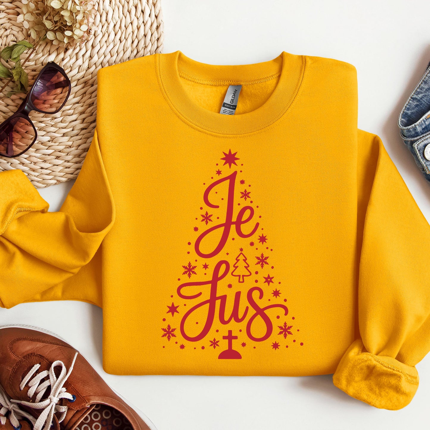 Jesus Cross Christmas Tree 02