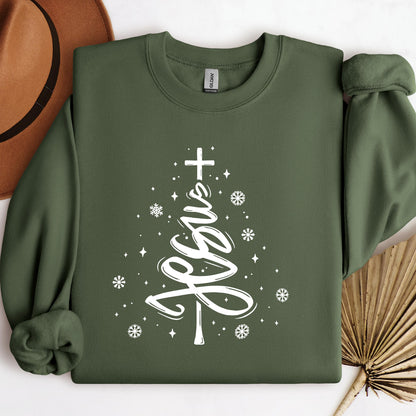 Jesus Cross Christmas Tree 03