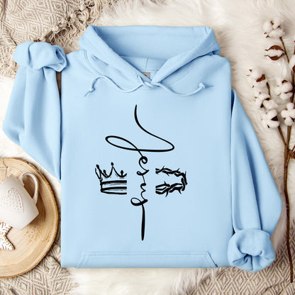Jesus Cross Crown Thorn Hoodie