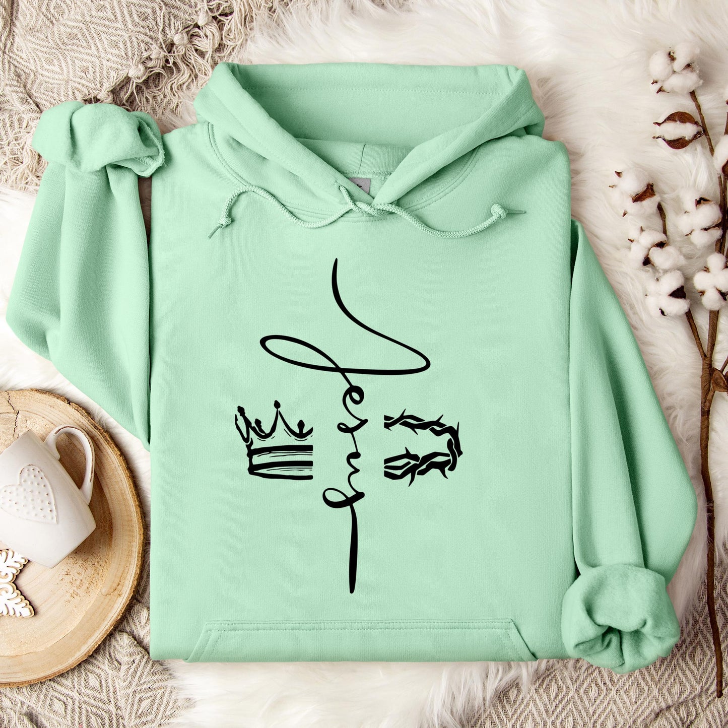 Jesus Cross Crown Thorn Hoodie