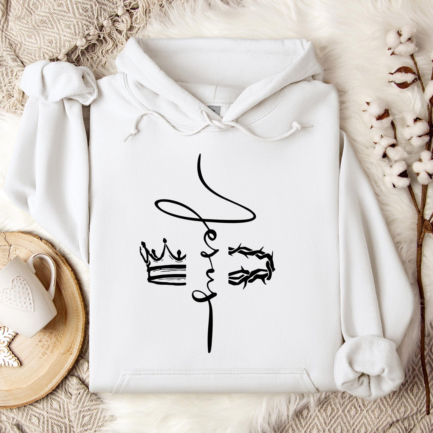 Jesus Cross Crown Thorn Hoodie