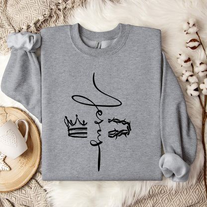 Jesus Cross Crown Thorn Sweatshirt