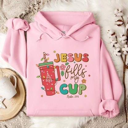 Jesus Fills My Cup Psalm 23.5 Hoodie