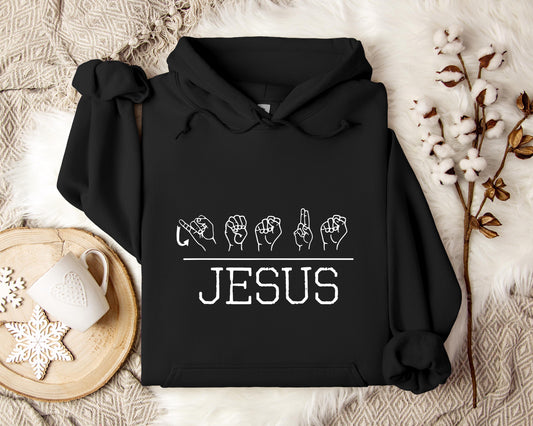 Jesus Hand Signs Hoodie