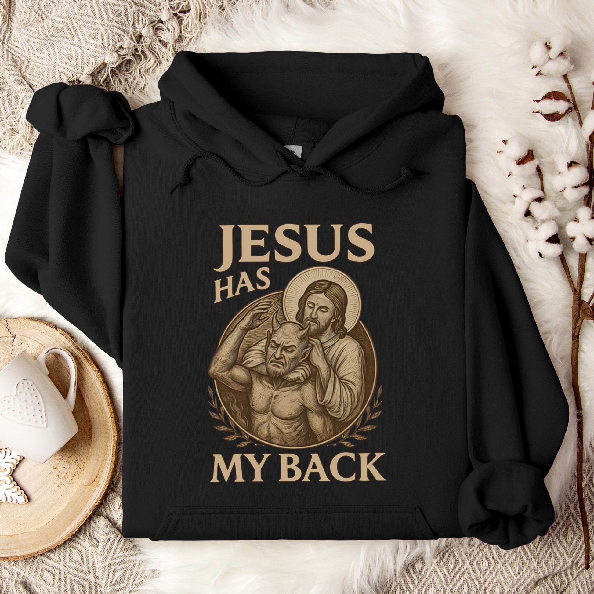 Jesus Has My Back Hoodie