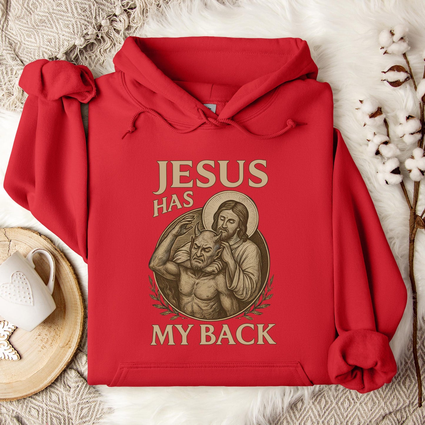 Jesus Has My Back Hoodie