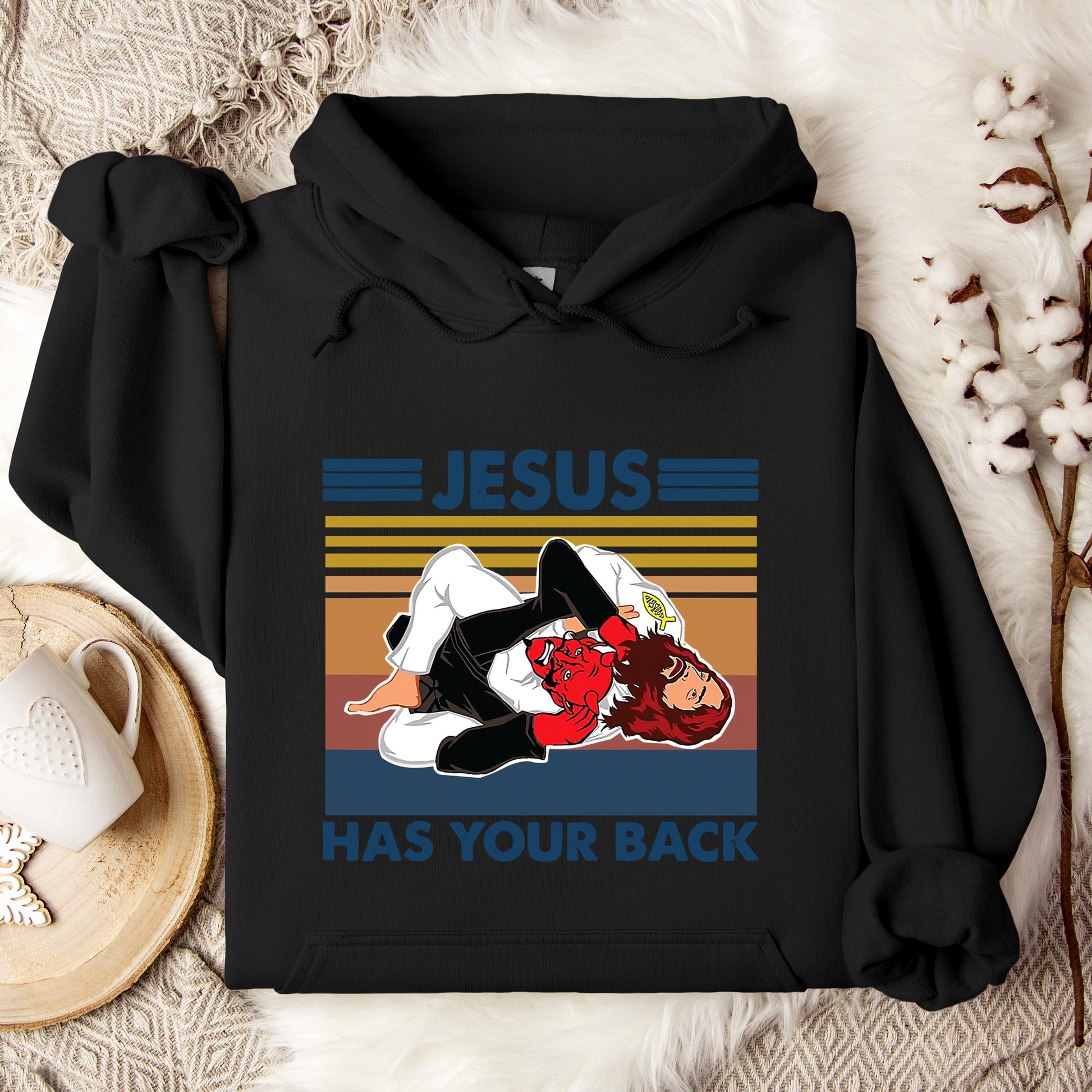 Jesus Has Your Back Hoodie