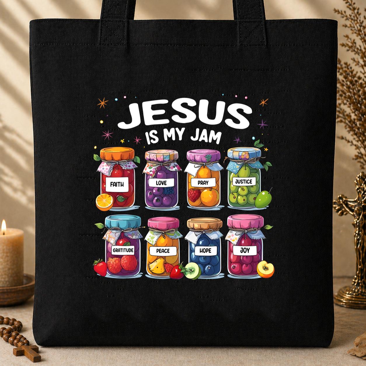 Jesus Is My Jam 01 Tote Bag