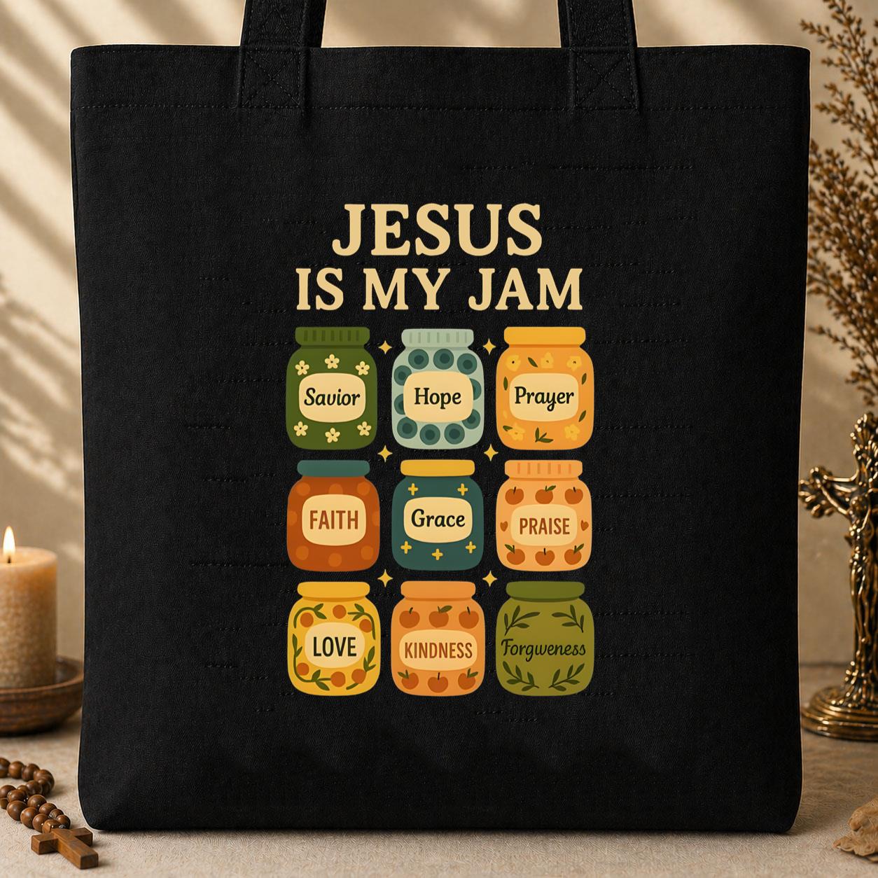 Jesus Is My Jam 02 Tote Bag