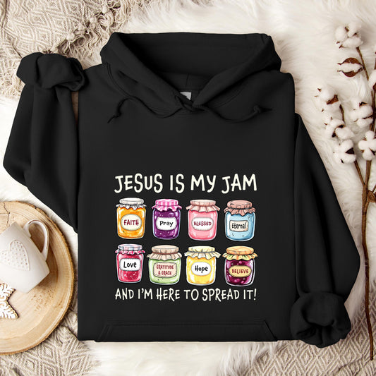 Jesus Is My Jam And I'm Here To Spread It Hoodie