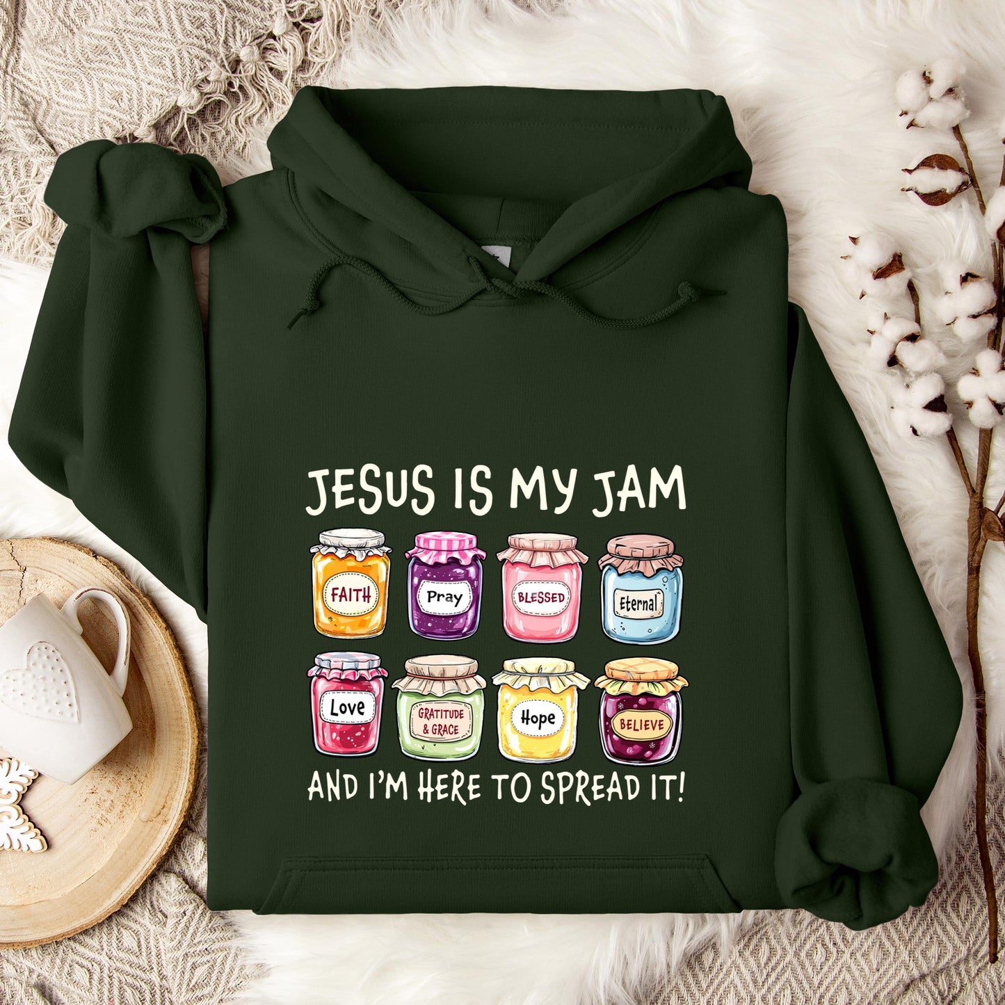 Jesus Is My Jam And I'm Here To Spread It Hoodie