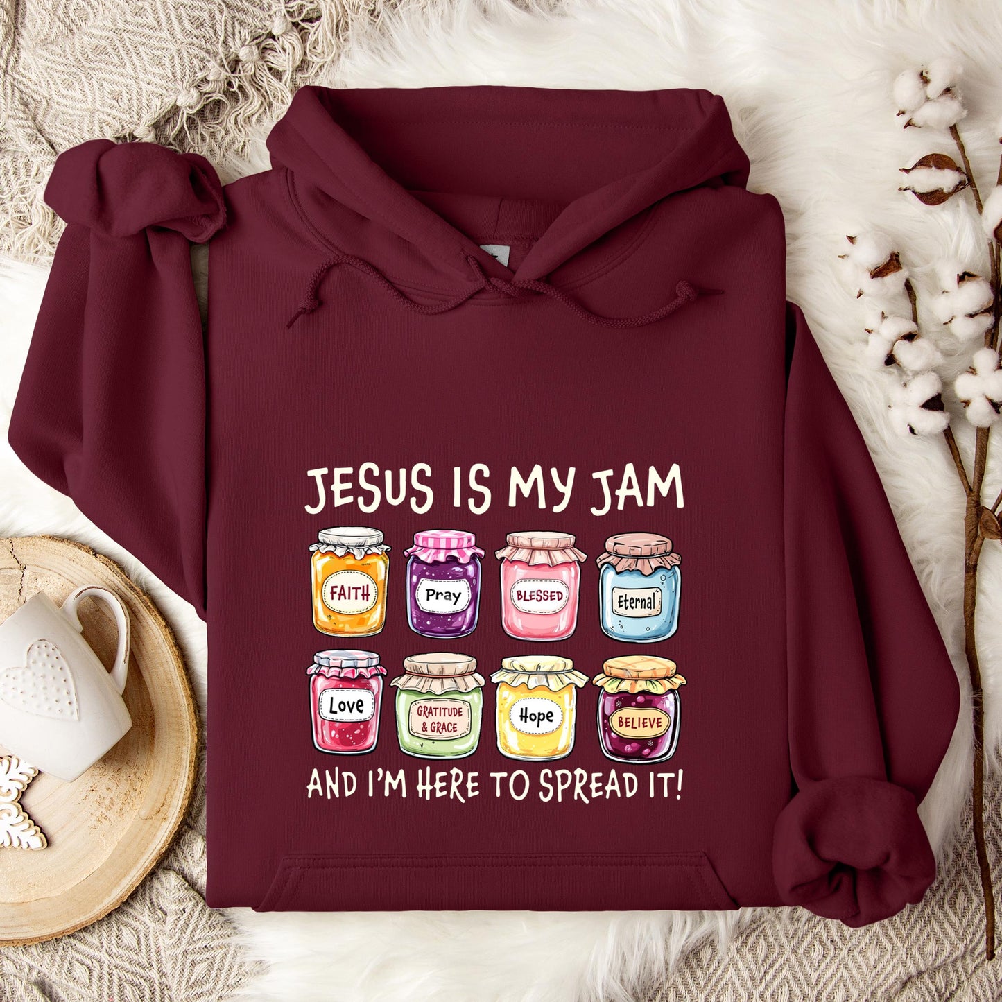 Jesus Is My Jam And I'm Here To Spread It Hoodie