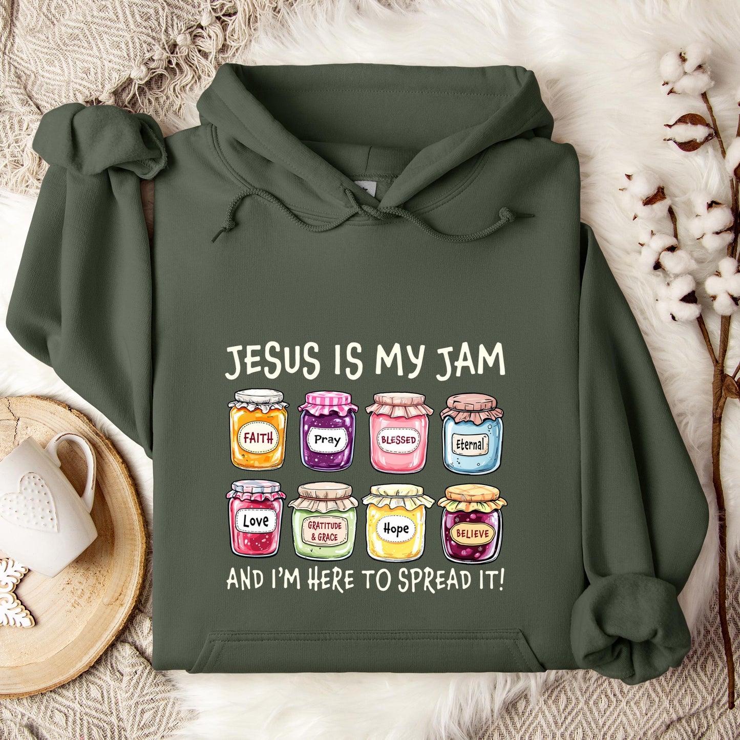 Jesus Is My Jam And I'm Here To Spread It Hoodie
