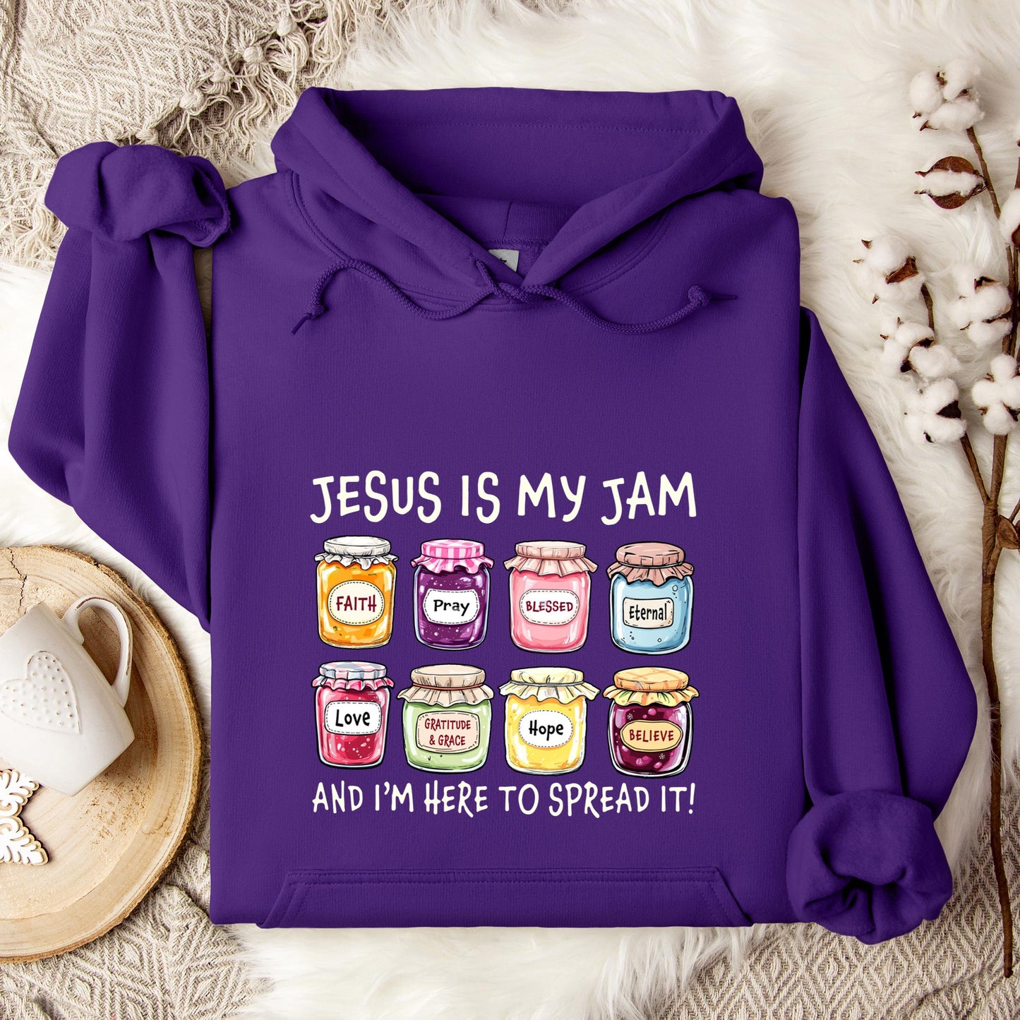 Jesus Is My Jam And I'm Here To Spread It Hoodie