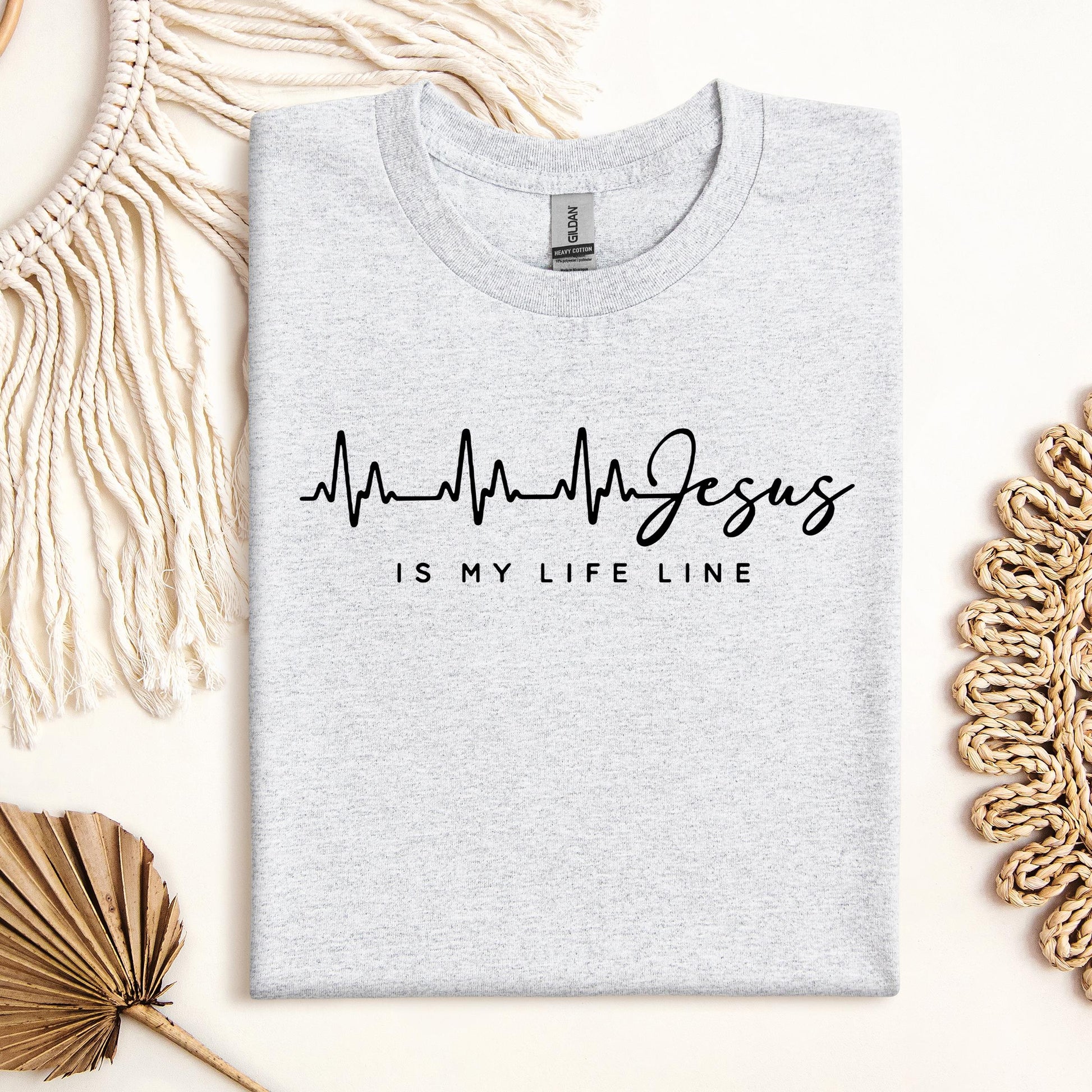 Jesus Is My Life Line Heartbeat