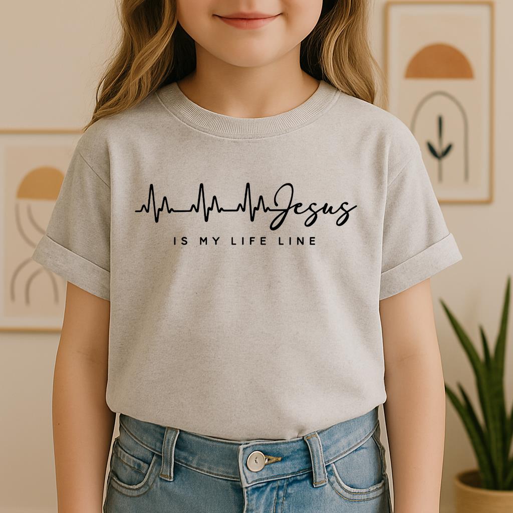 Jesus Is My Life Line Heartbeat
