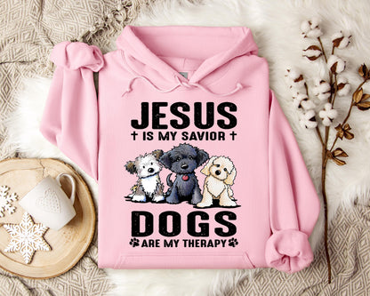Jesus Is My Savior Dogs Are My Therapy
