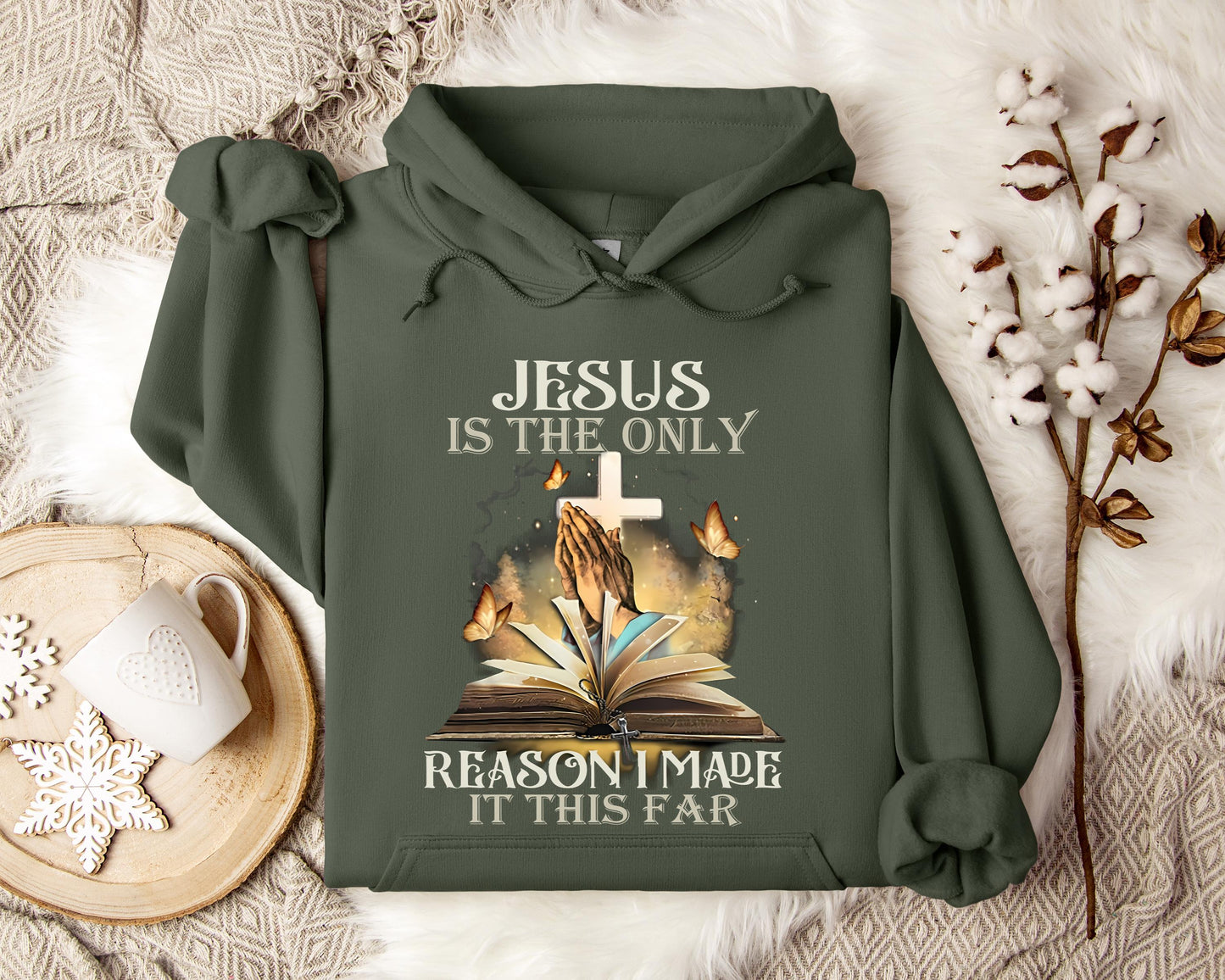 Jesus Is Only The Reason I Made It This Far 2 Hoodie