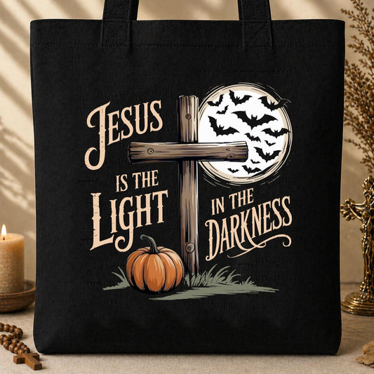Jesus Is The Light In The Darkness Tote Bag