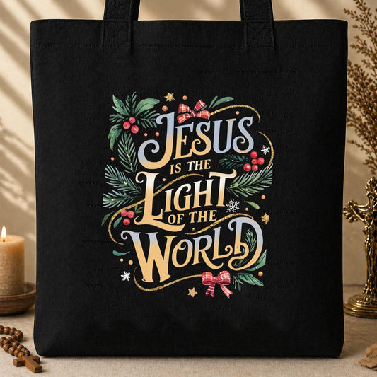 Jesus Is The Light Of The World 01 Tote Bag
