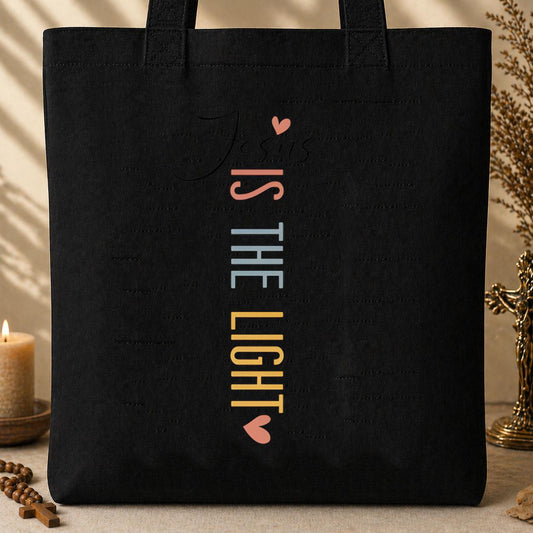 Jesus Is The Light Tote Bag