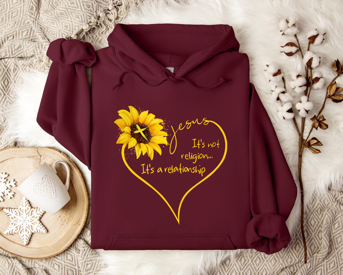 Jesus It's Not Religion It's A Relationship Hoodie