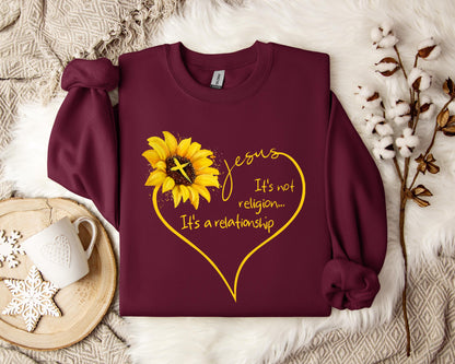 Jesus It's Not Religion It's A Relationship Sweatshirt