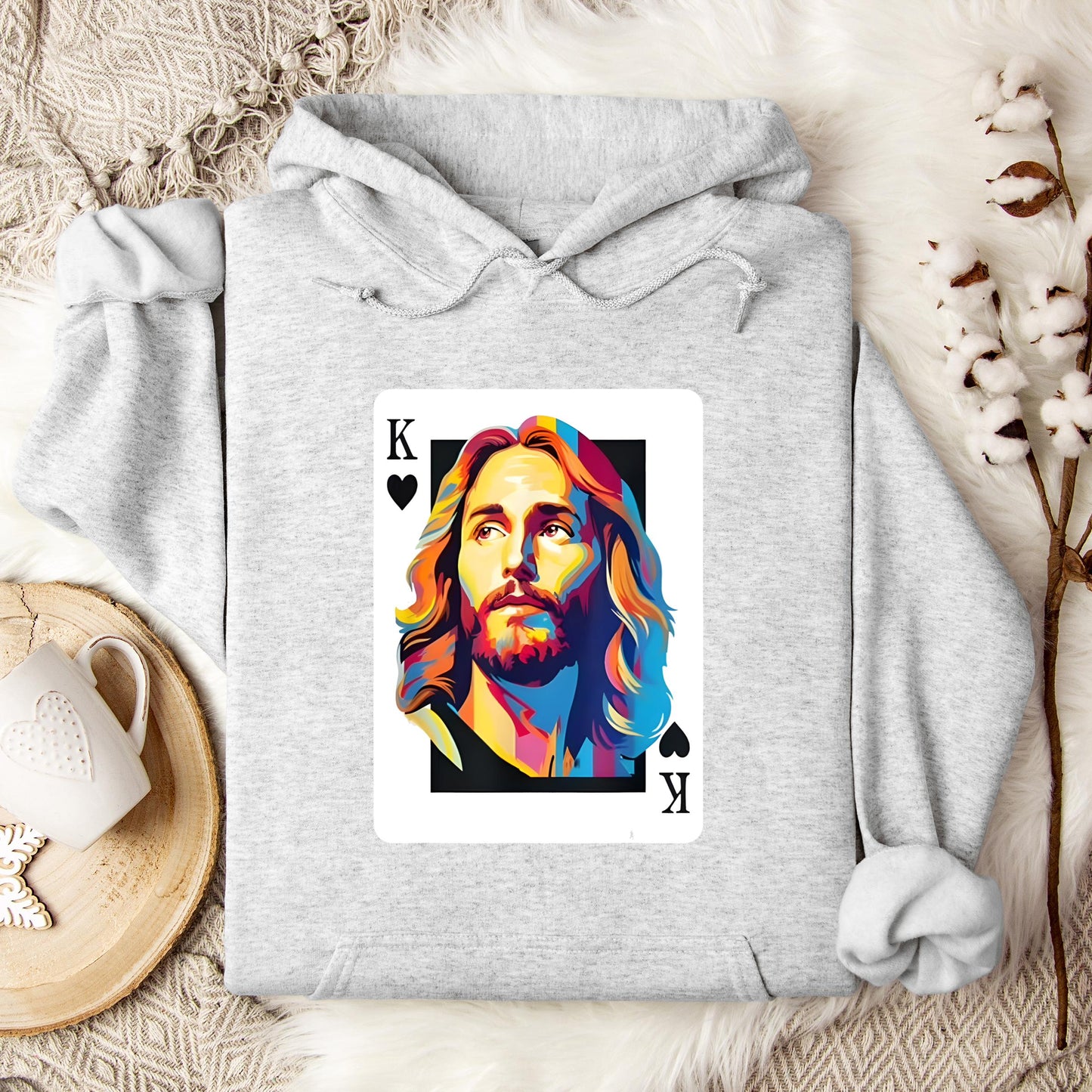 Jesus King Card Hoodie