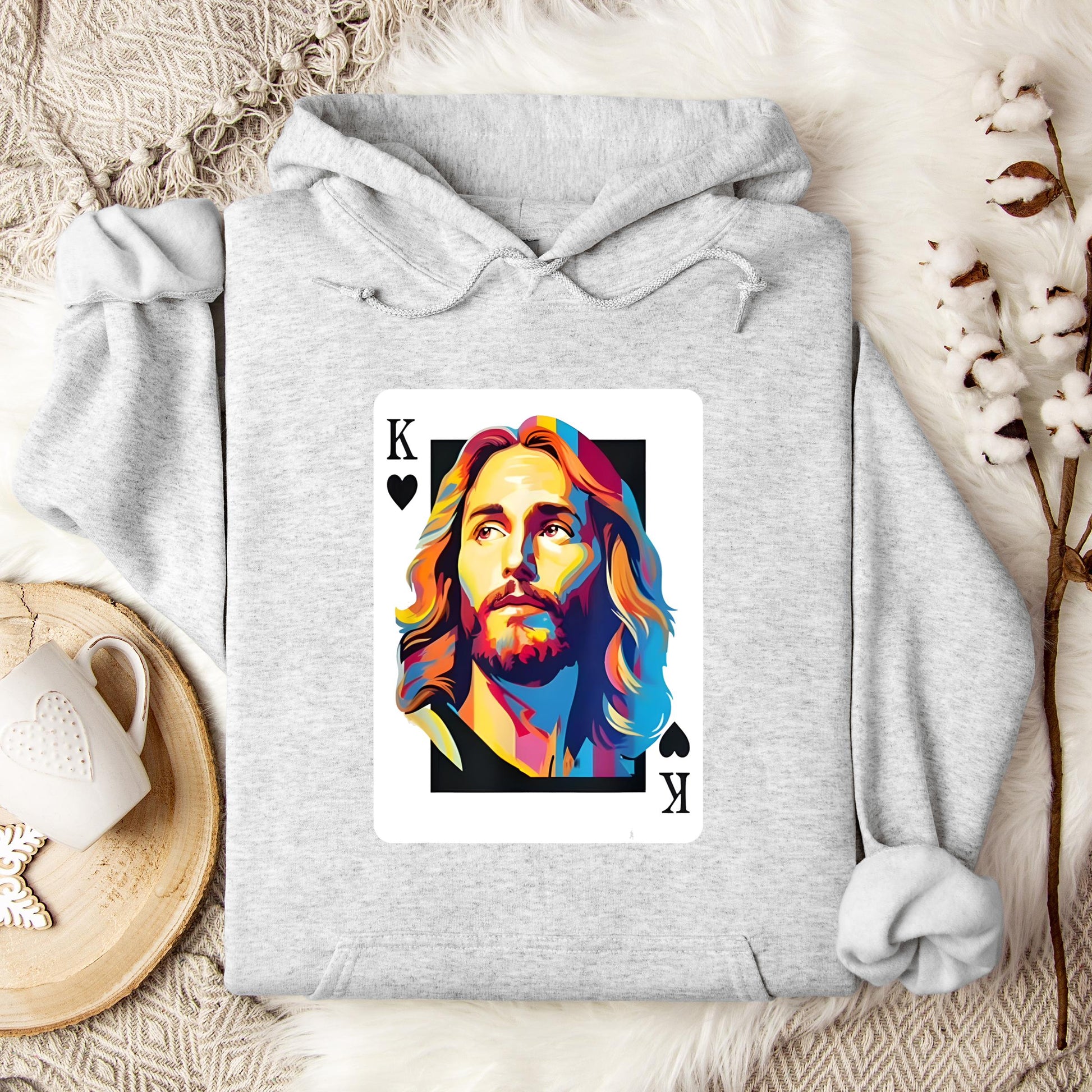 Jesus King Card Hoodie
