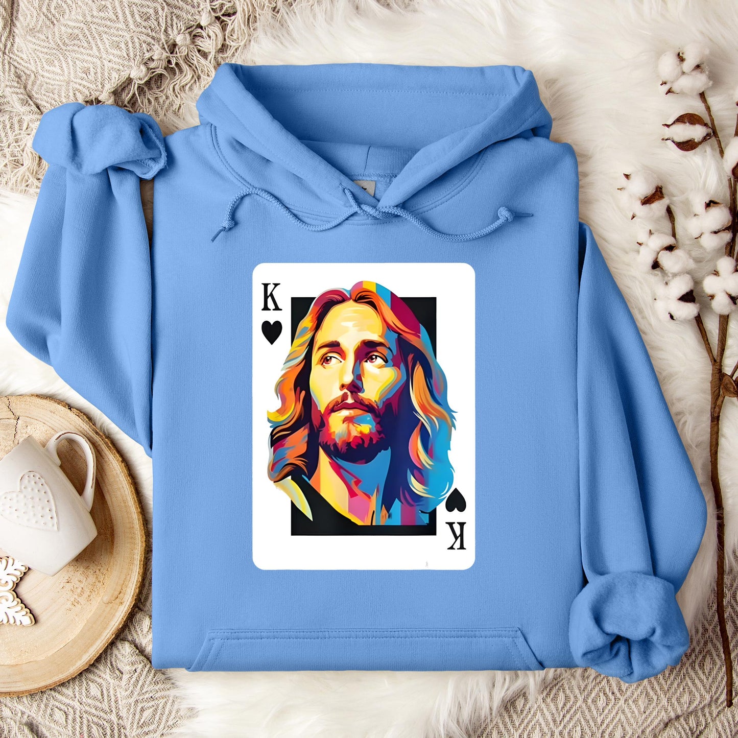 Jesus King Card Hoodie
