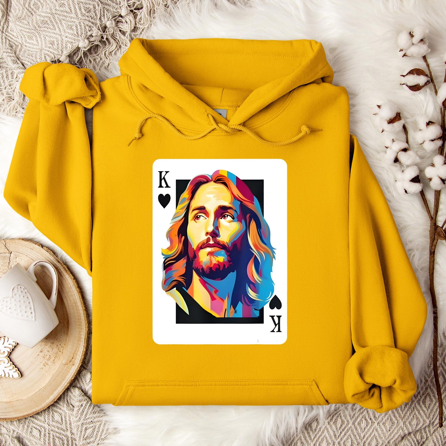 Jesus King Card Hoodie