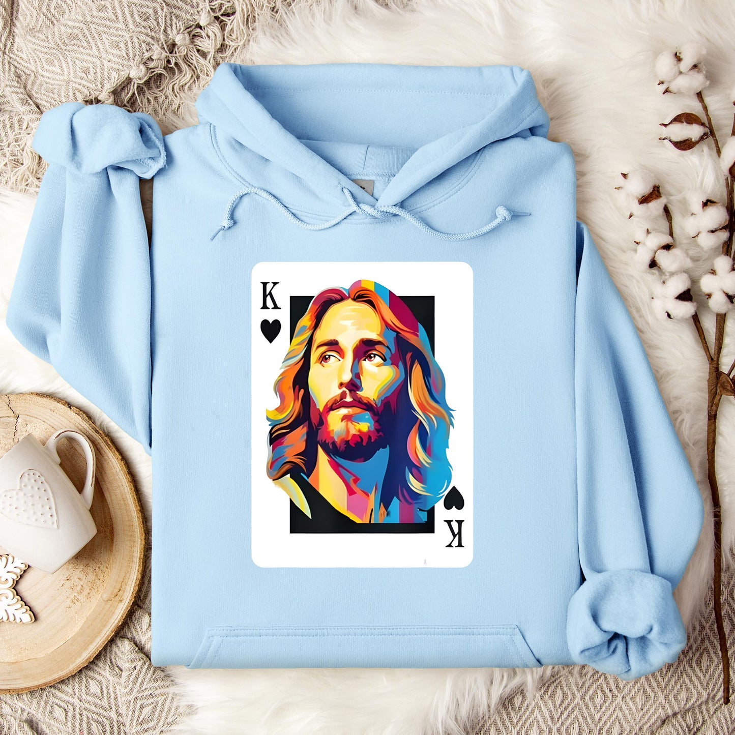 Jesus King Card Hoodie