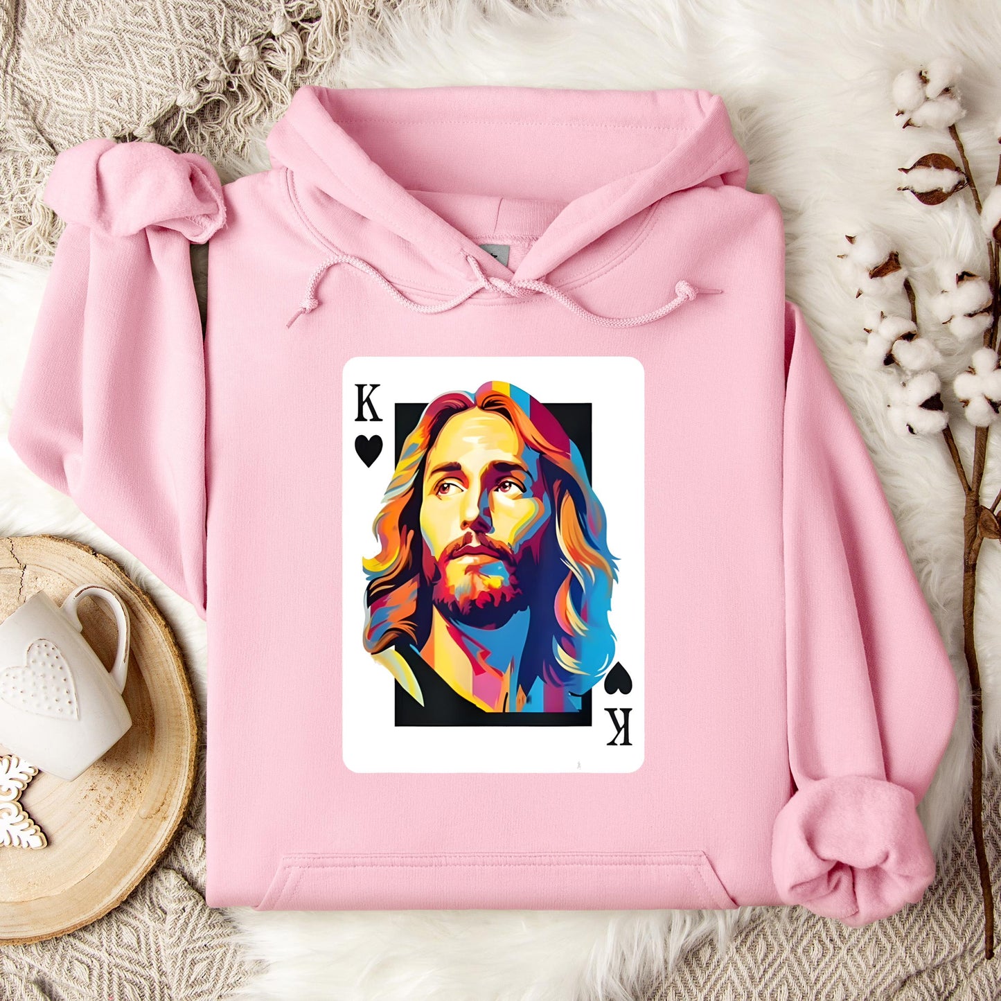 Jesus King Card Hoodie