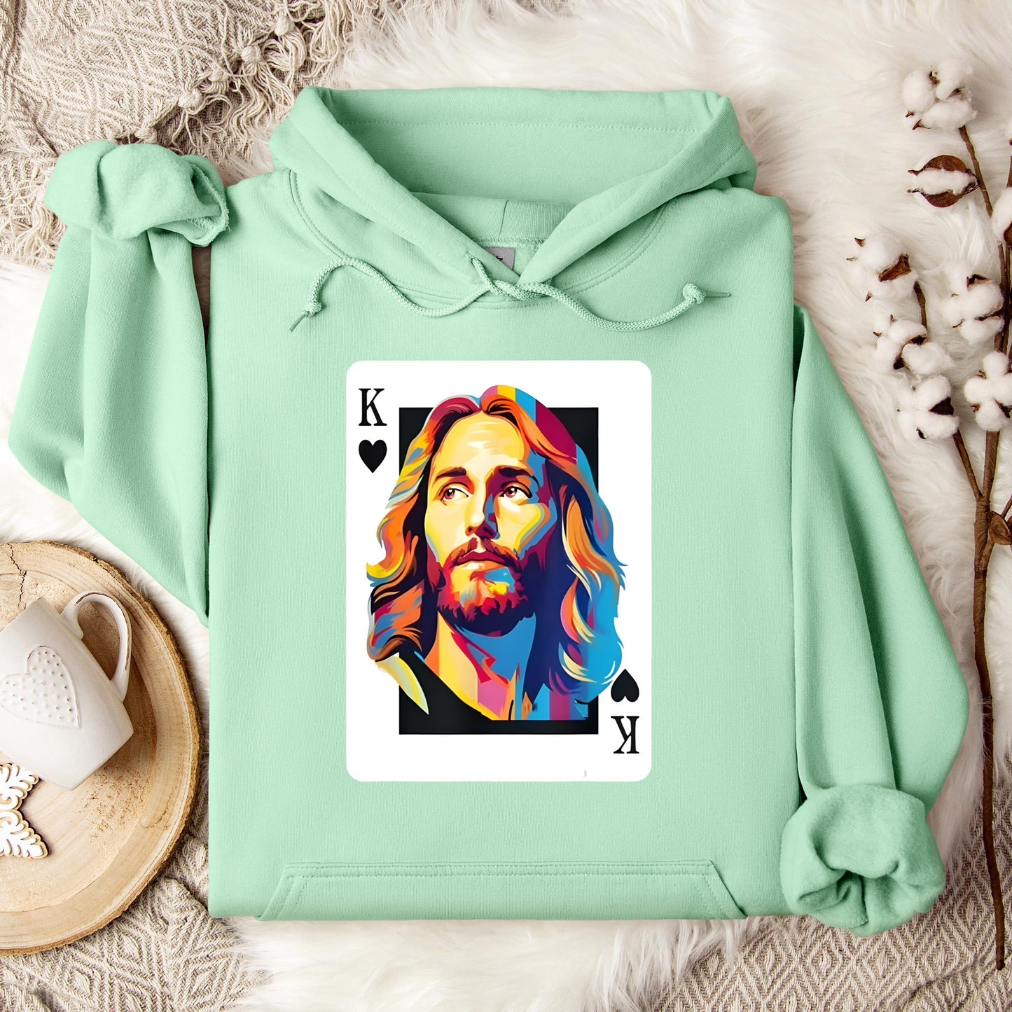 Jesus King Card Hoodie