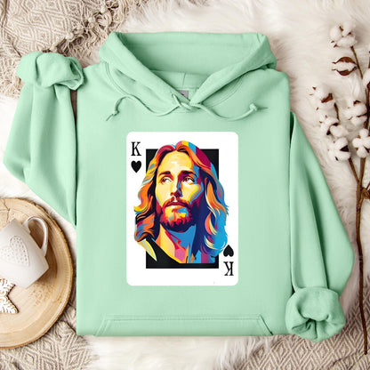 Jesus King Card Hoodie