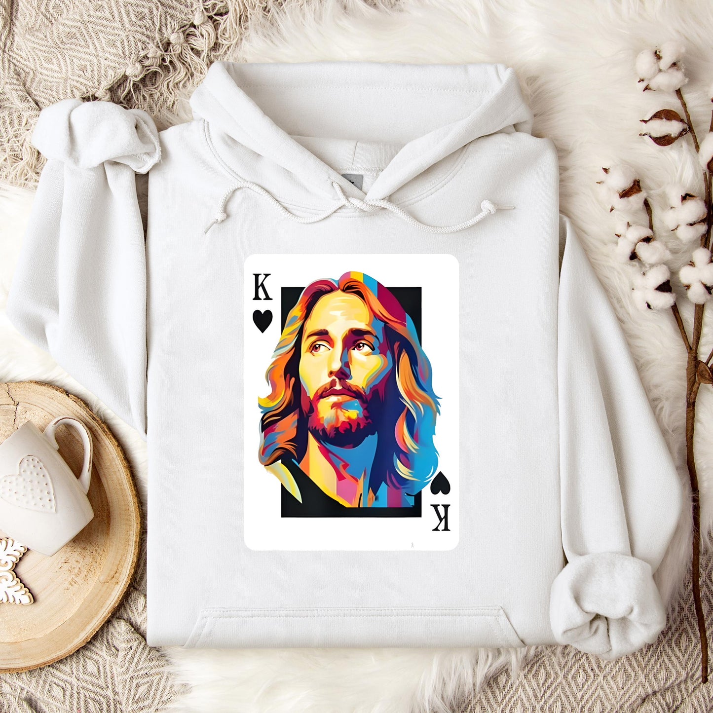 Jesus King Card Hoodie