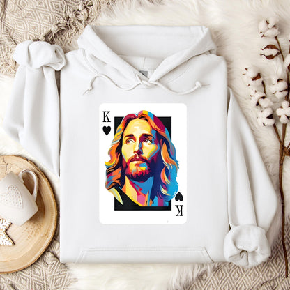 Jesus King Card Hoodie