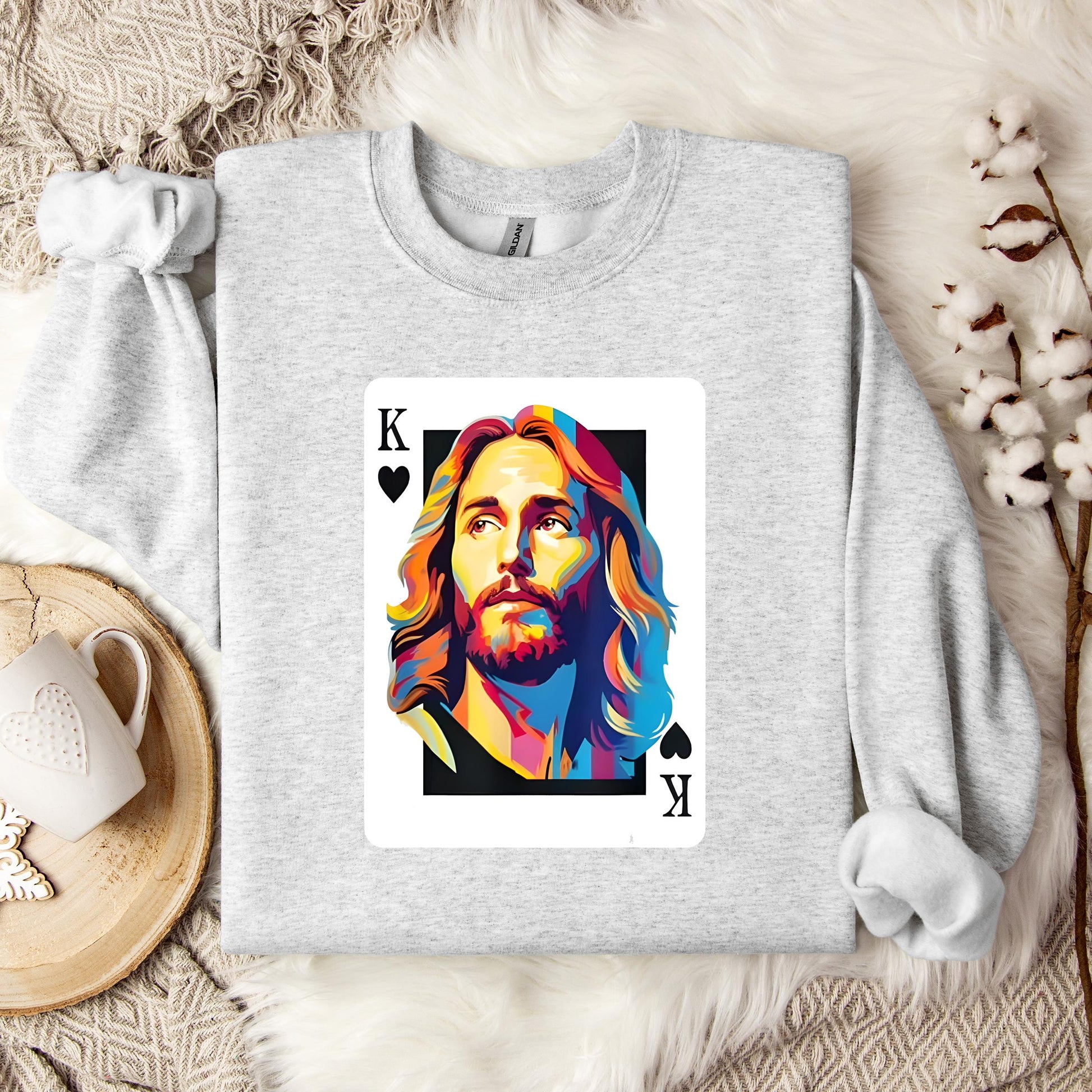 Jesus King Card Sweatshirt