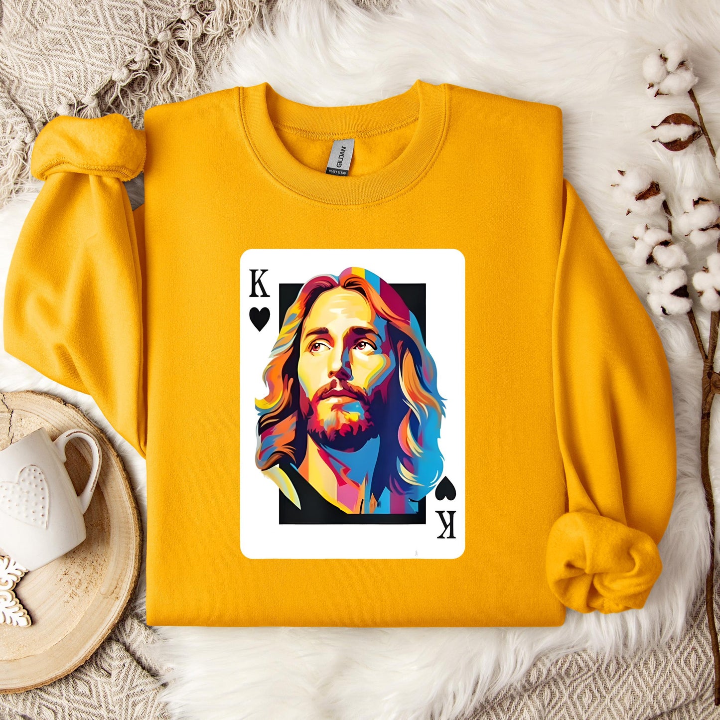 Jesus King Card Sweatshirt