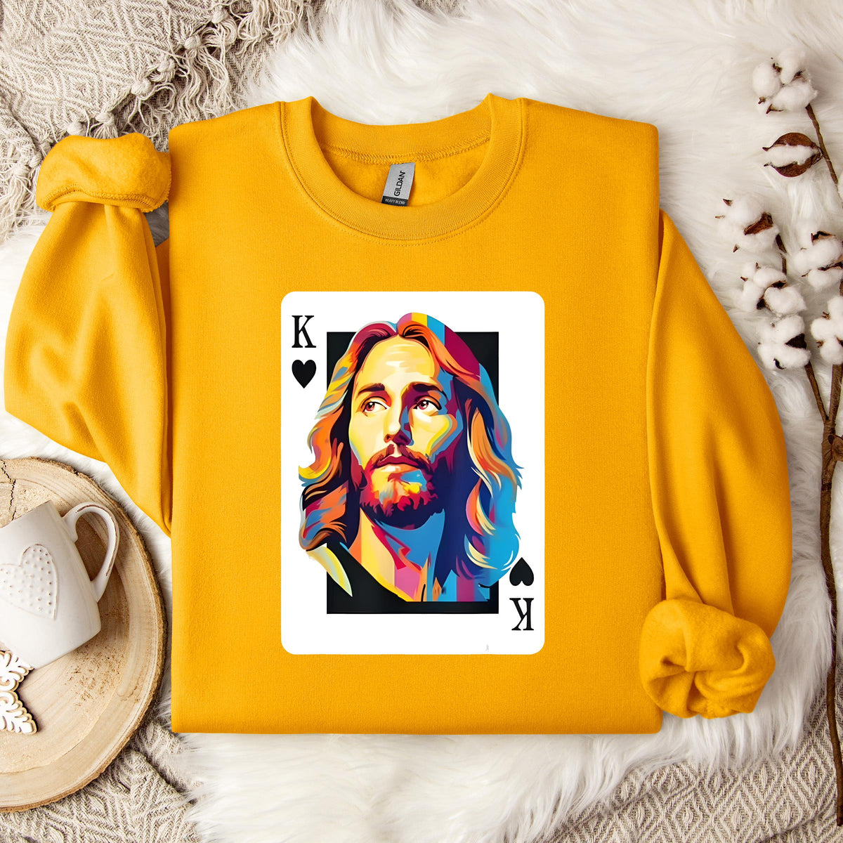 Jesus King Card Sweatshirt