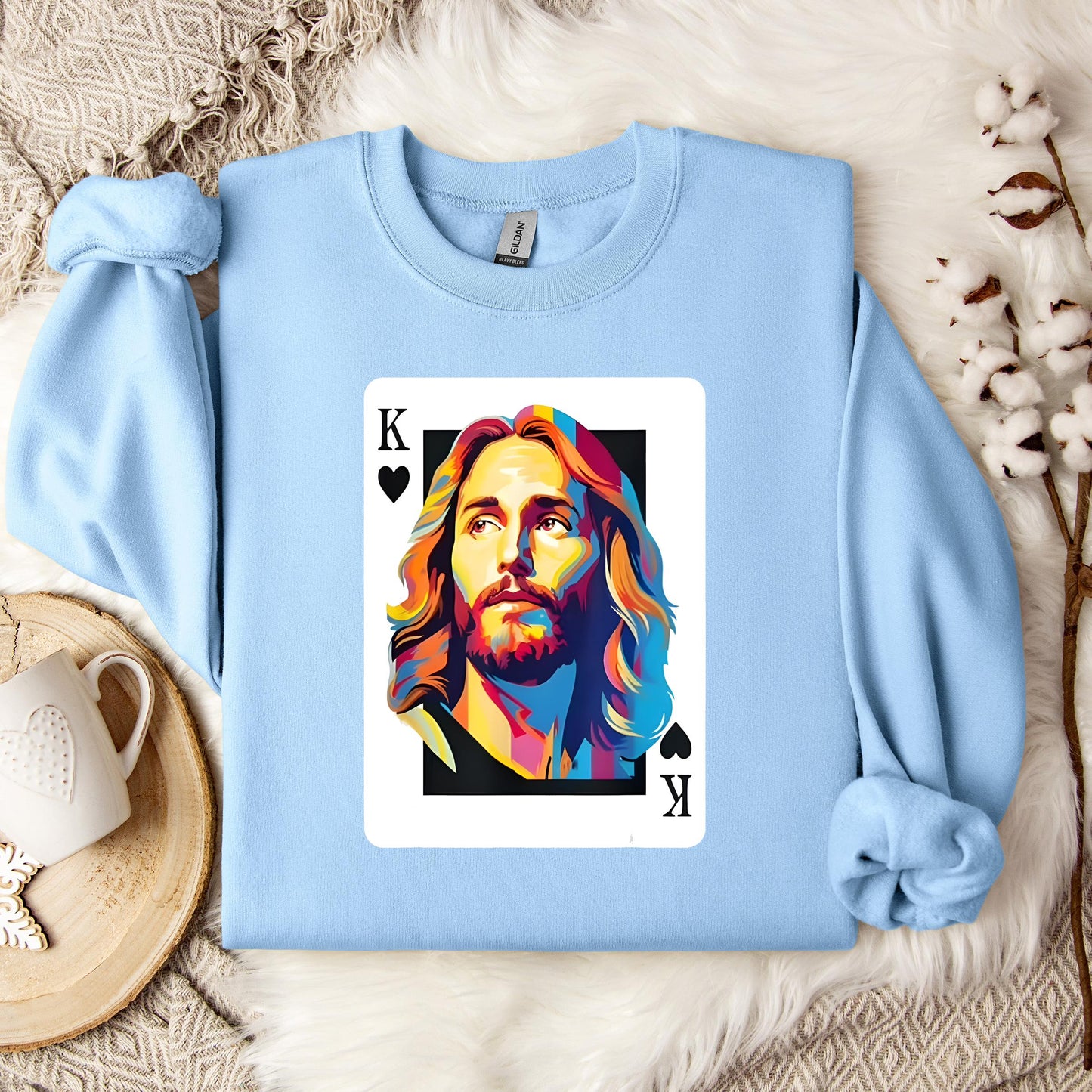 Jesus King Card Sweatshirt