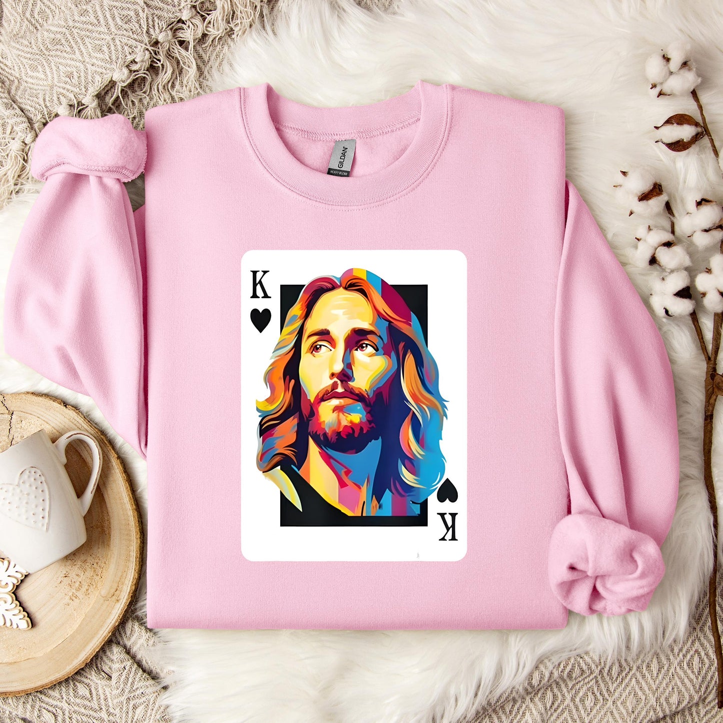 Jesus King Card Sweatshirt