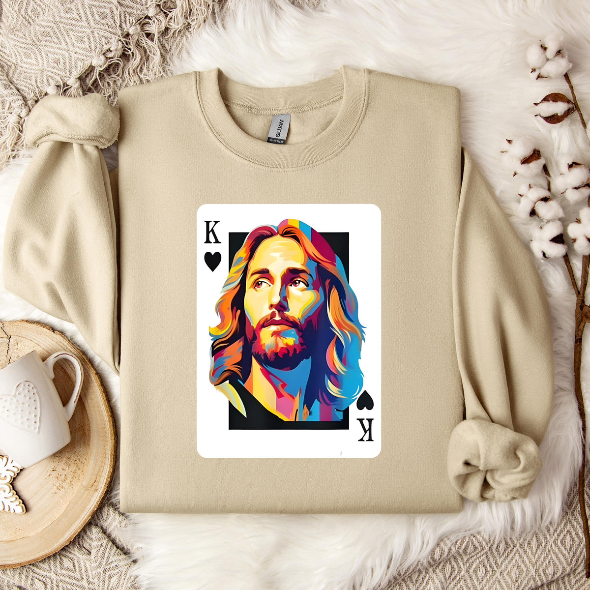 Jesus King Card Sweatshirt