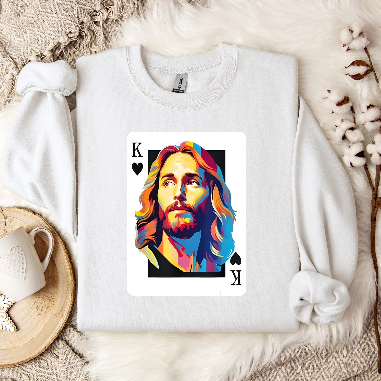 Jesus King Card Sweatshirt