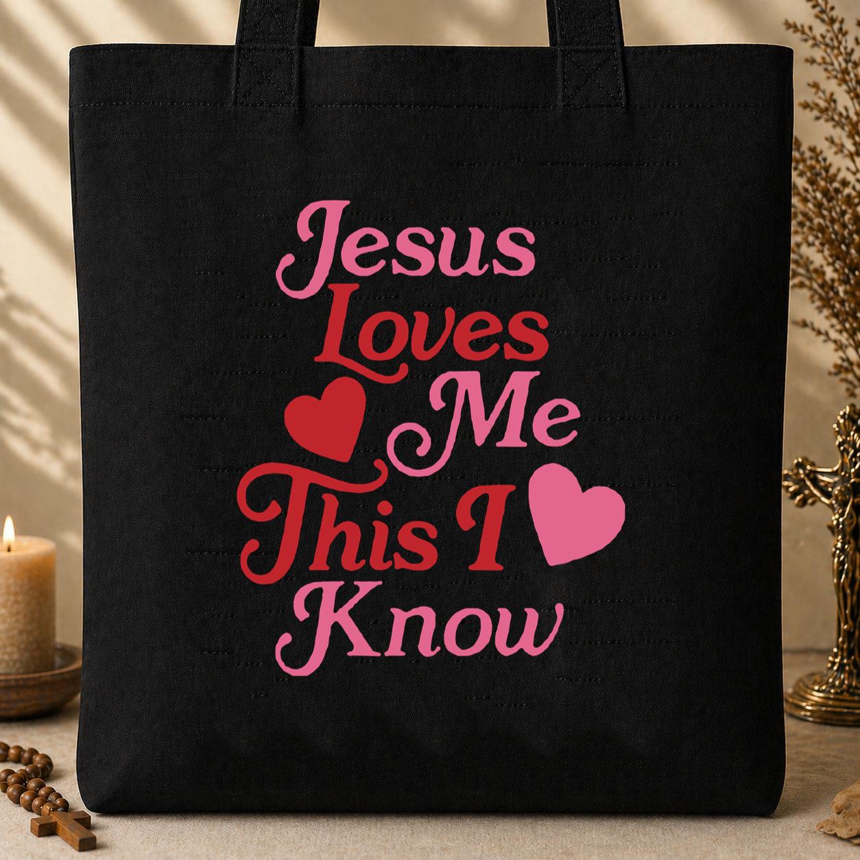 Jesus Loves Me This I Know 01 Tote Bag