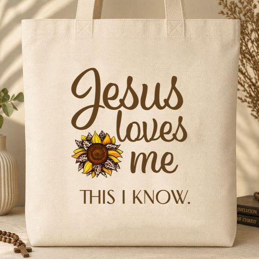 Jesus Loves Me This I Know 02 Tote Bag